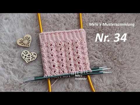 Sockenmuster Nr. 34 - Muster in Runden stricken /  Kaffeebohnenmuster / knitting sock pattern