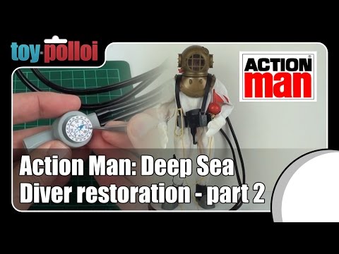 Vintage Action Man Deep sea diver restoration part 2/2 - Toy Polloi