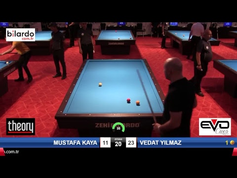 MUSTAFA KAYA & VEDAT YILMAZ Bilardo Maçı - 2018 ERKEKLER 2.ETAP-2.Tur