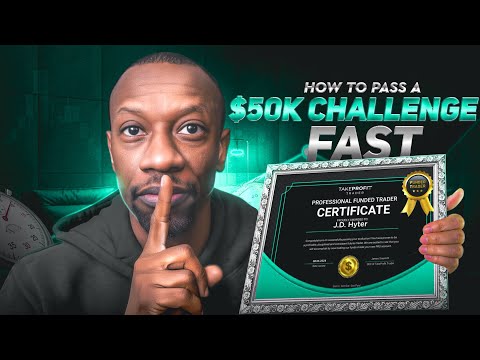Pass a 50k Take Profit Trader Prop Firm Challenge in 2 days with this ATM Strategy