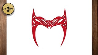 How to draw scarlet witch crown