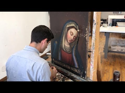 Fine Art Conservator Restores Amazing 700 Year Old Paintings