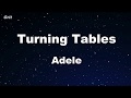 Turning Tables Adele Karaoke No Guide Melody Instrumental