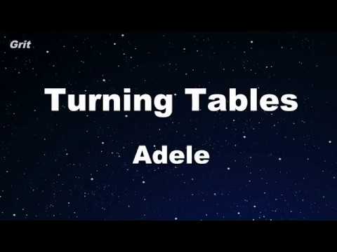 Turning Tables - Adele Karaoke 【No Guide Melody】 Instrumental