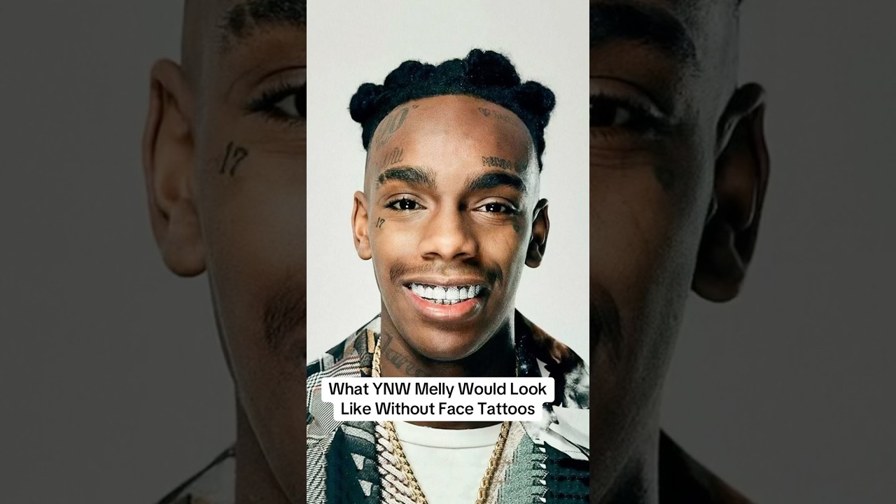 What YNW Melly Would Look Like Without Face Tattoos #tattoo #rap #ynwmelly #short  #shorts  #music