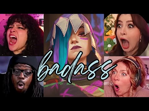 jinx x ekko on hot air balloon & zaun attack best reactions (arcane s2 ep9)