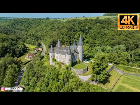 The Castle of Vêves (Dinant - Belgium) - Drone footage Ultra HD 4K