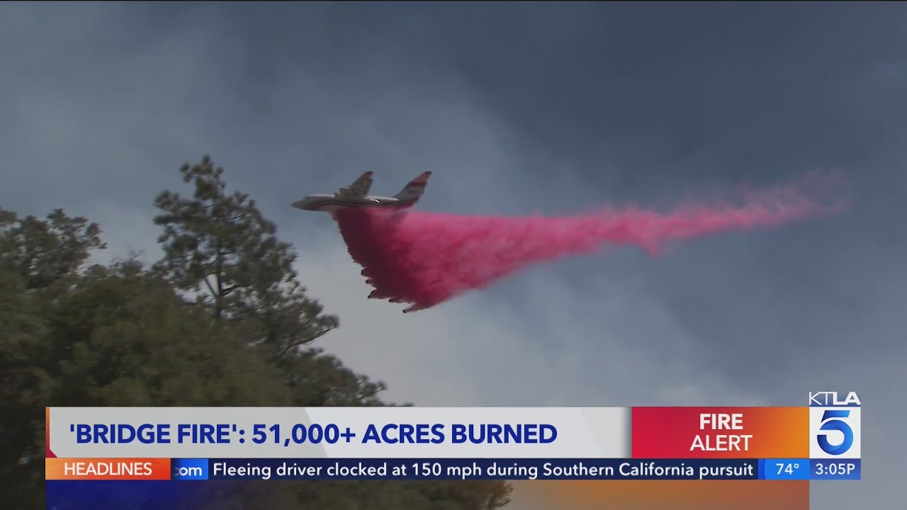 Bridge Fire continues to grow to more than 51,000 acres