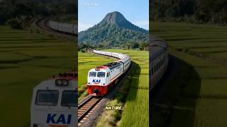 Download lagu Indahnya Kereta Indonesia Dengan Pemandangan Gunung mp3