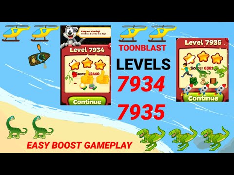 Toon Blast Level 7934|7935 |cross in once time for easy✨🏃