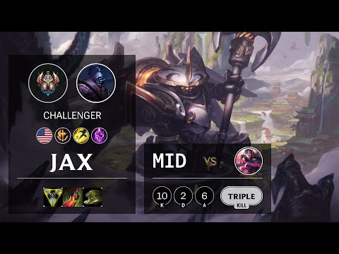 Jax Mid vs Irelia - NA Challenger Patch 10.20