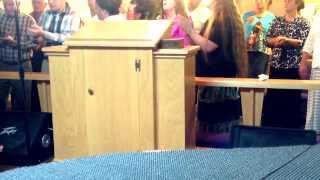 Layton Hill Holiness Church Homecoming 2013. (Wash your brothers feet)