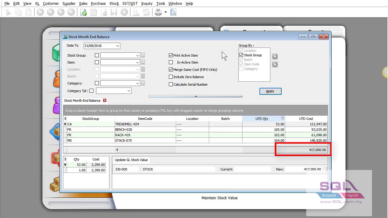Final GST Return : declare closing stock value