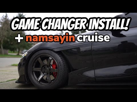 Installing EVS fenders on my SUPRA + Namsayin Cruise! (R35 GTR vs FBO Supra vs F80 M3)