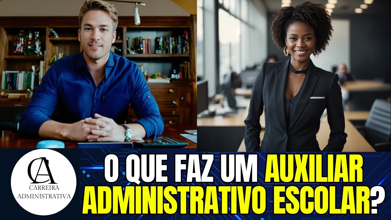 O que faz um AUXILIAR ADMINISTRATIVO ESCOLAR? 📒📕✏🗄