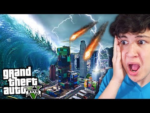 EL TSUNAMI más GRANDE de GTA 5! Grand Theft Auto V - GTA V Mods