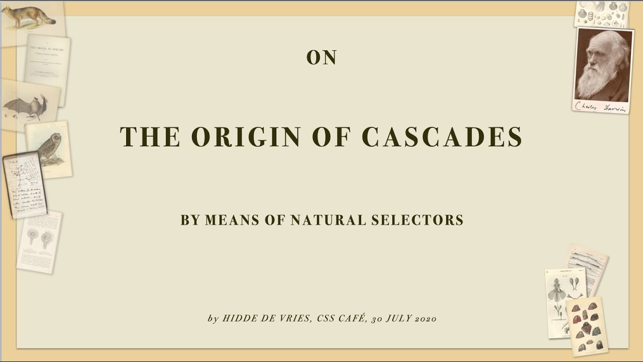 On the origin of cascades - on the history of CSS
