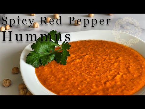 Spicy Red Pepper Hummus *Healthy*