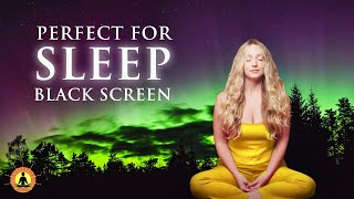 8 HOURS | Black Screen Sleep Music, Stress Relief Music, Breath Exercise, Rain Sounds for Deep Sleep