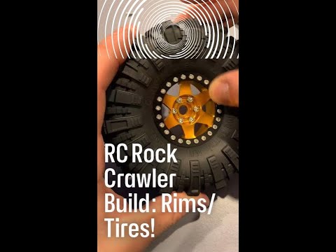 RC Rock Crawler Build Rims & Tires! #Satisfying #RCCar #BeadlockTires