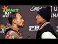 KEITH THURMAN & MARIO BARRIOS FACE OFF FOR FIRST TIME! BOTH SIZE EACH OTHER UP AT FINAL PRESSER