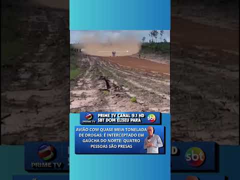 AVIÃO COM QUASE MEIA TONELADA DE DROGAS É INTERCEPTADO EM GAÚCHA DO NORTE QUATRO PESSOAS SÃO PRESAS