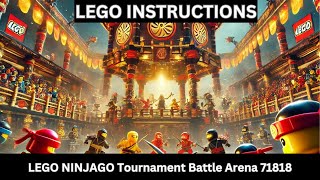 LEGO INSTRUCTIONS: Build the 71818 Tournament Battle Arena! 🏟️✨ (Step-by-Step Flip Through)