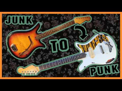 Modded Teisco E-110 Tulip relic Sunburst billytone image 8