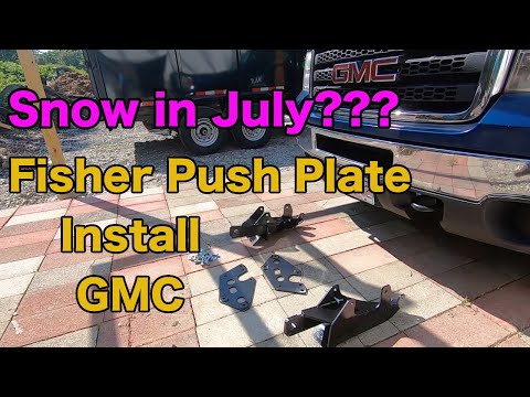 HOW TO Fisher Snow Plow Mount Push Plate Install 7192 Chevrolet/GMC Sierra/Silverado 2500HD 3500