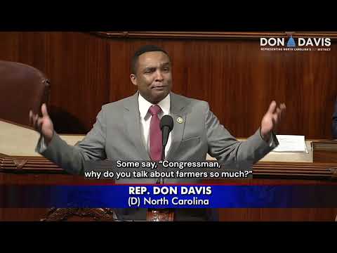 Congressman Don Davis Urges Congress to Help Farm Families
