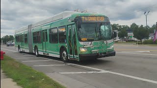 ⚡⚡WB Brand New DDOT bus 2550 XE60 Articulated NFI 2025 on Route 7 Seven Mile to Meijer Old Redford⚡⚡