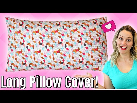 Rectangle Envelope Pillow Cover Tutorial / Beginner Sewing Tutorial