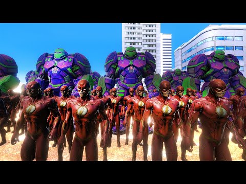 HulkBuster vs Flash Ordusu