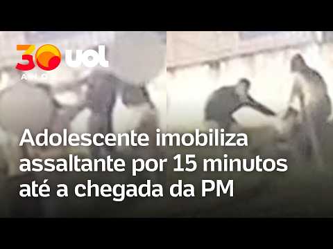 Garota de 14 anos usa mata-leão e imobiliza bandido armado com faca em Santa Catarina