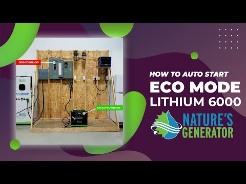 How to Auto Start ECO Mode on the Nature’s Generator Lithium 6000 | Step-by-Step Tutorial