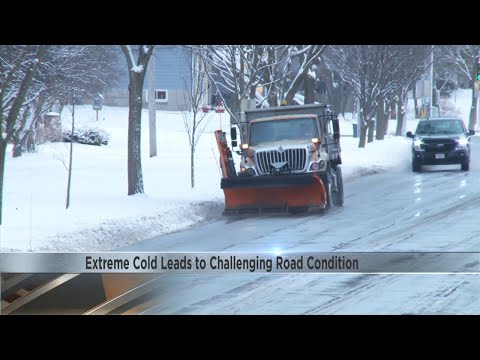 Icy roads challenge Madison crews as extreme cold limits salt use