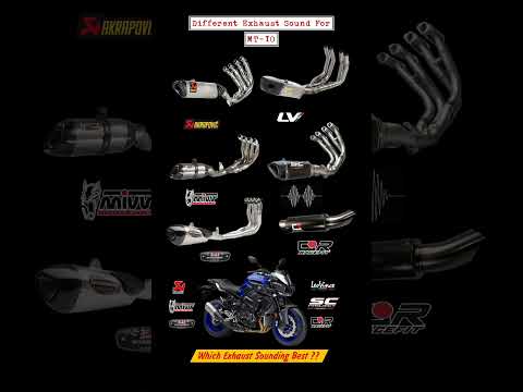 Different Exhaust Sound On MT-10 | #shorts #akrapovic #scproject #leovince #mivv #yoshimura #mt10