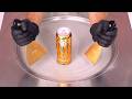 Golden Monster Energy Ice Cream Rolls How To Make Monster Energy Ultra Gold To Ice Cream ASMR