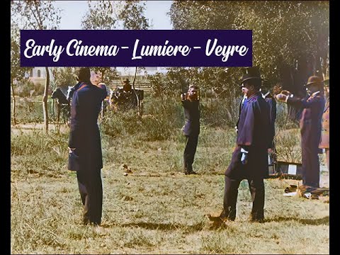 Early Cinema - Lumiére Brothers - 'Pistol Duel' 1896 (Mexico)/AI Enhanced