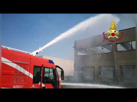 Incendio Bergen Castel d'Azzano