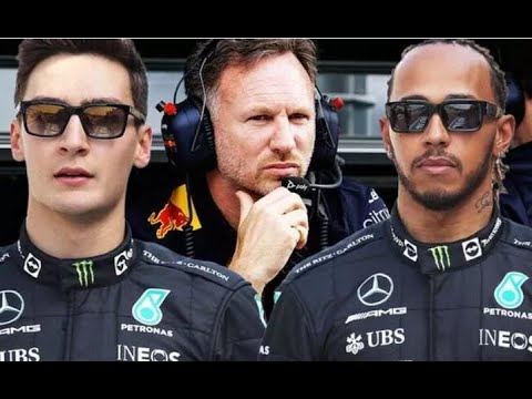 Thumbnail for Christian Horner takes shot at Mercedes p@ir George Russell and Lewis Hamilton by Mercedes p