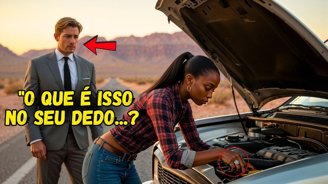 MULHER NEGRA Ajuda um MILIONÁRIO a Consertar Seu Carro Quebrado – Quando Ele Vê o ANEL no Dedo Dela…