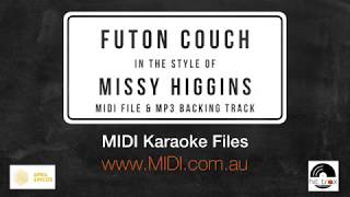 Futon Couch (in the style of) Missy Higgins (MIDI Instrumental karaoke backing track)