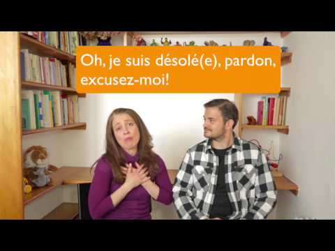 Cécile teaches her brother Yann, French Greetings