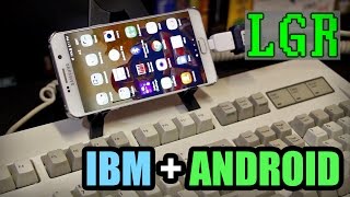 Using an IBM Model M keyboard on a Smartphone