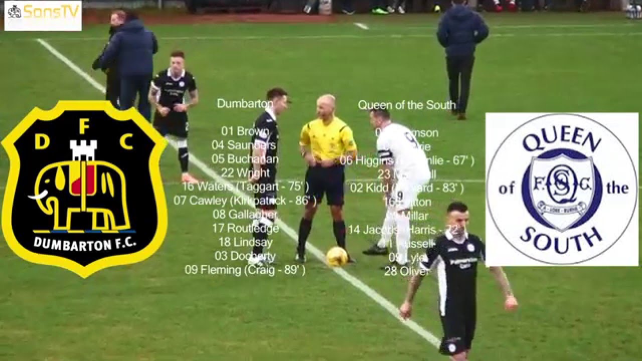 FC Dumbarton 2-1 Queen of the South Dumfries