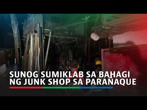 Sunog sumiklab sa bahagi ng junk shop sa Parañaque