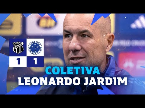 COLETIVA DO TÉCNICO LEONARDO JARDIM APÓS CEARÁ 1x1 CRUZEIRO PELO BRASILEIRÃO
