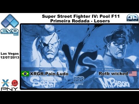 EVO 2k13 XRGR.Pain.Ludo ( Sagat) VS Rotb wicked (M.Bison) - HD - Pool F11