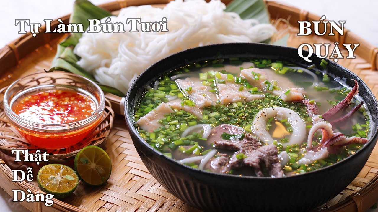Cách Nấu Bún Mực